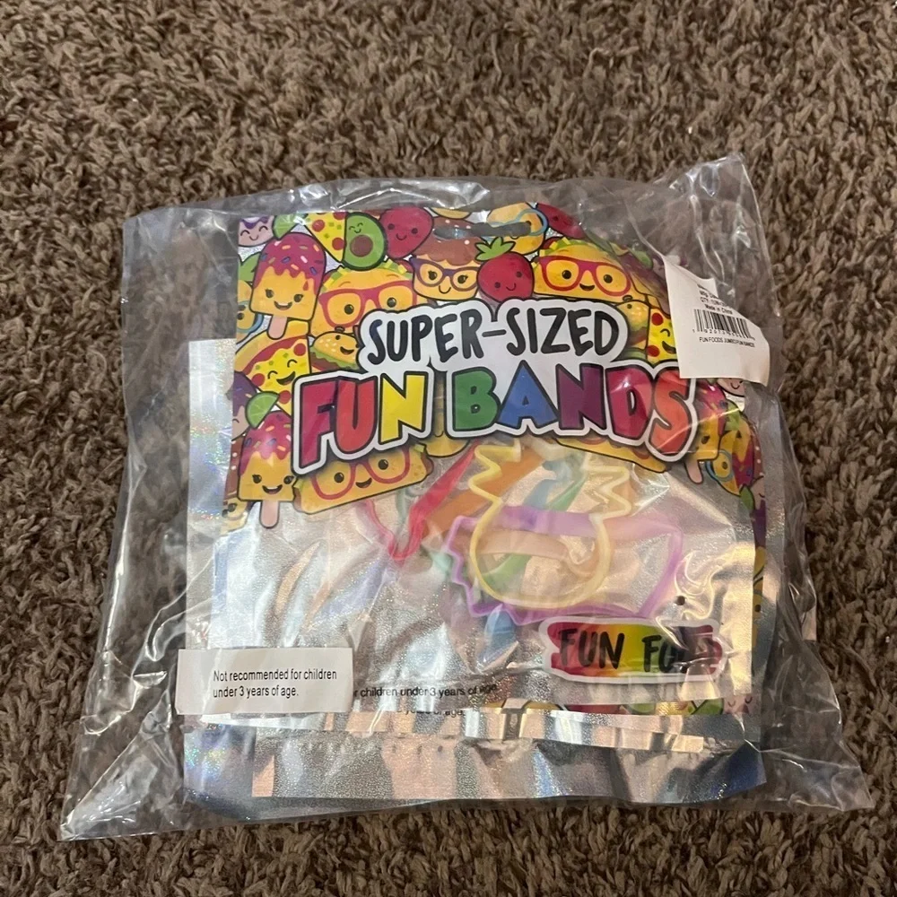 Super-Sized Fun Foods Fun Bands - 6 Pc.